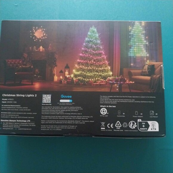 🎄 Govee Christmas String Lights 2 – 99 ft, 300 LEDs (RGBIC + Warm White) NIB - Picture 5 of 5